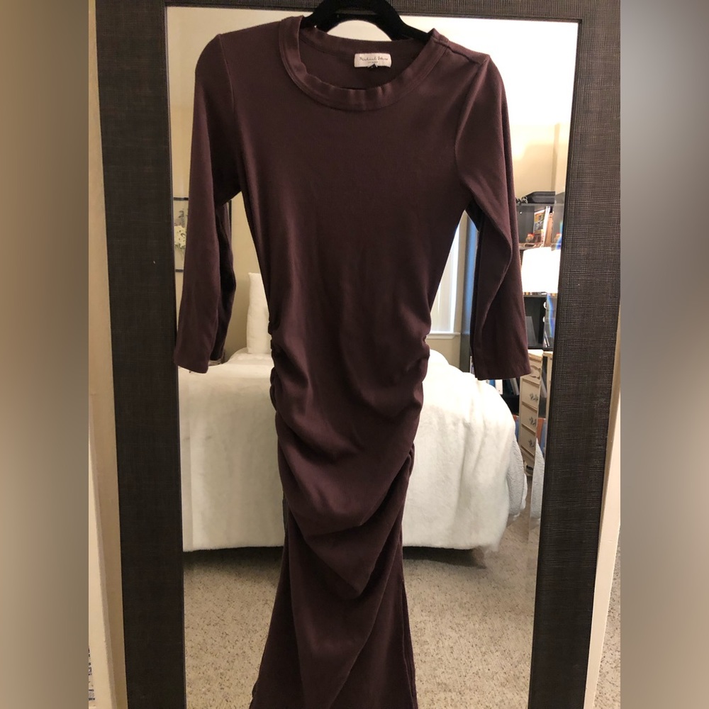 Michael Stars Christina Sheath Dress Color Oak size small - Picture 7 of 8